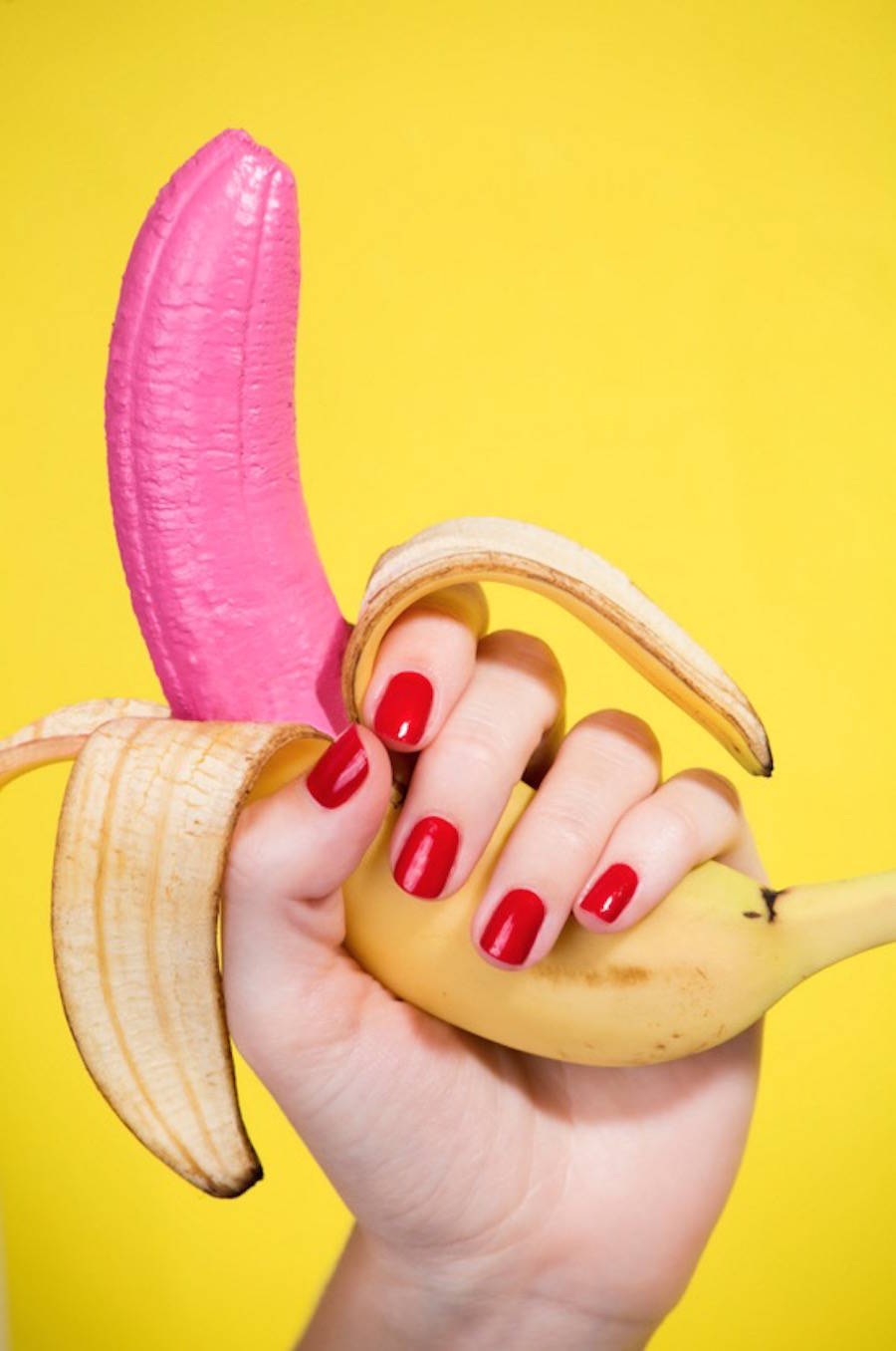 las fotografías coloristas de aleksandra kingo molan. plátano rosa
