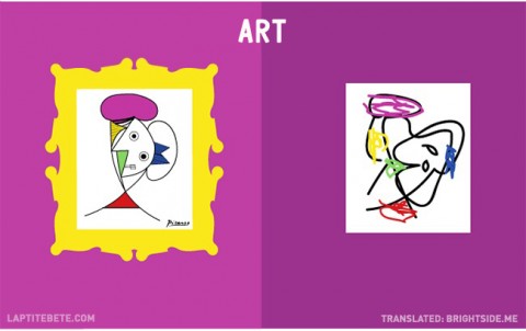 la vida antes y después de tener hijos: arte