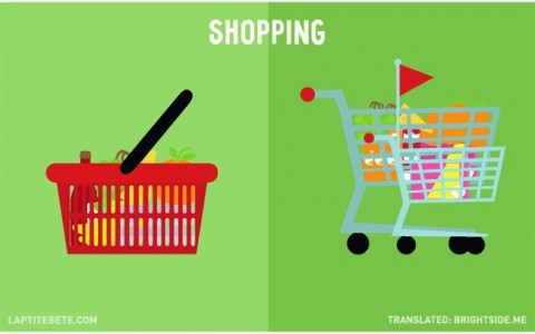 la vida antes y después de tener hijos: de compras