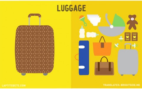 la vida antes y después de tener hijos: equipaje