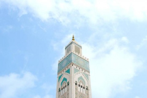 monumentos minimalistas. mezquita de hassan ii