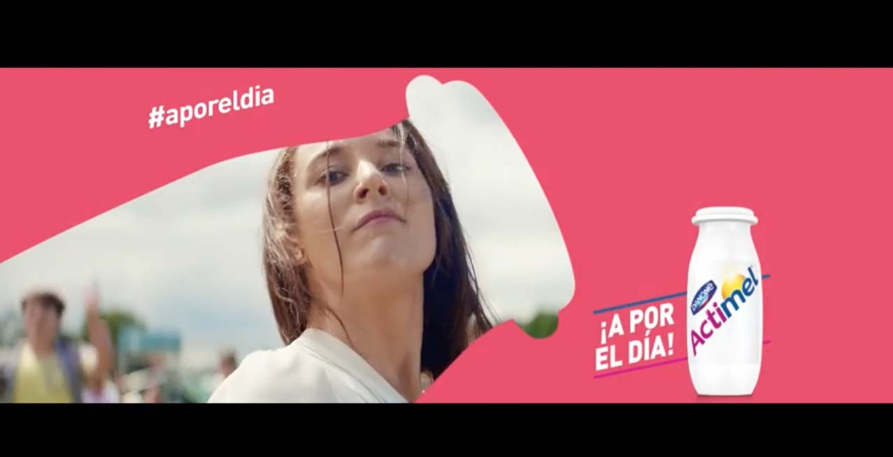actimel #aporeldía. captura anuncio ella