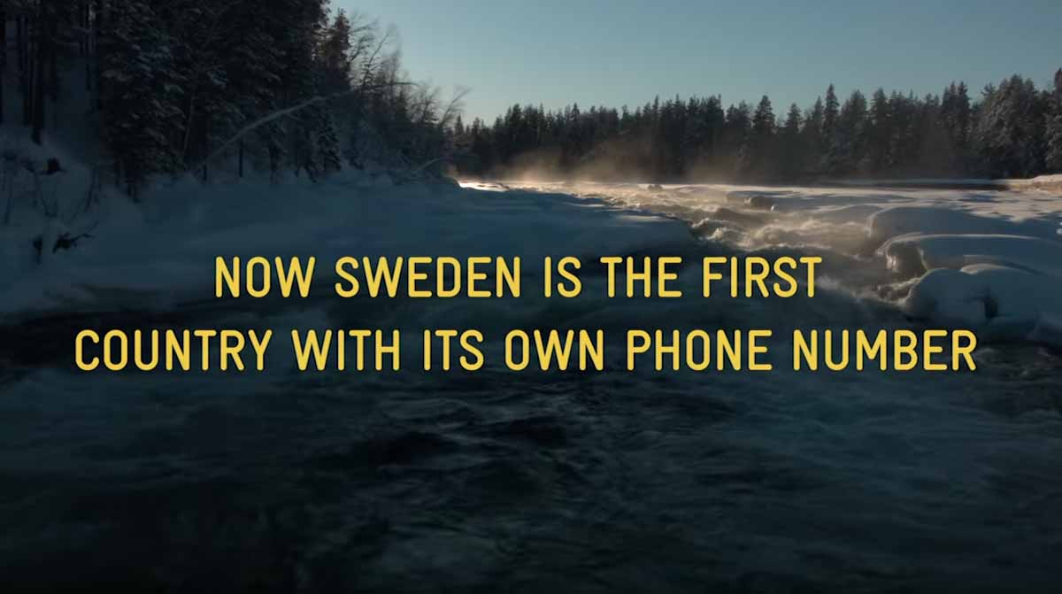 the swedish number, un teléfono para conocer a los habitantes de suecia. captura